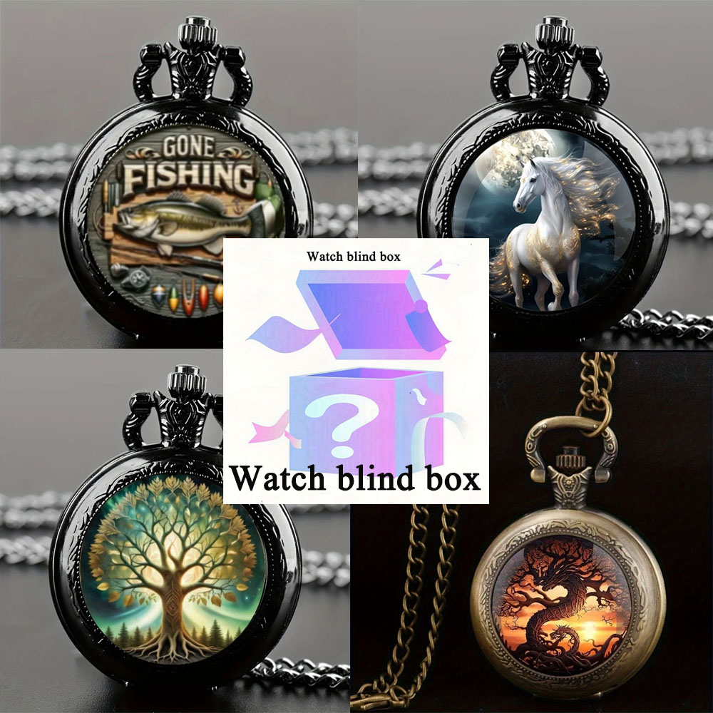 Vintage And Collectible - Mixed Pattern Vintage Pocket Watch Blind