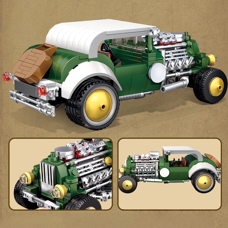Retro vintage car building blo - đánh giá và giá Vintage Collectible Cars