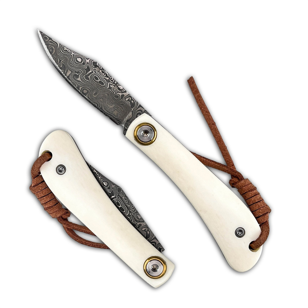 Compact Vintage Damascus Foldi - đánh giá và giá Vintage Collectible Knives