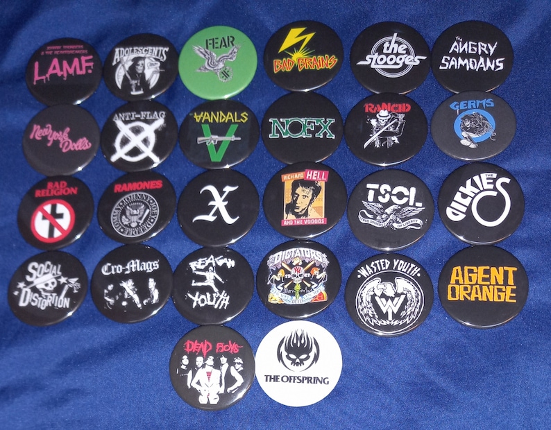 Vintage US Punk Rock Band Pinb - đánh giá và giá Collectible Vintage Brooches