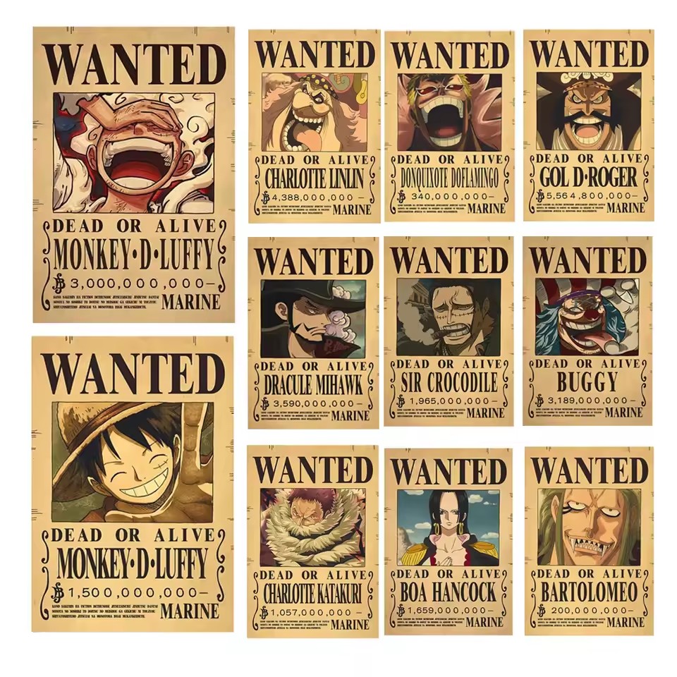 Anime One Piece Bounty Wanted  - đánh giá và giá Vintage And Collectible Toys