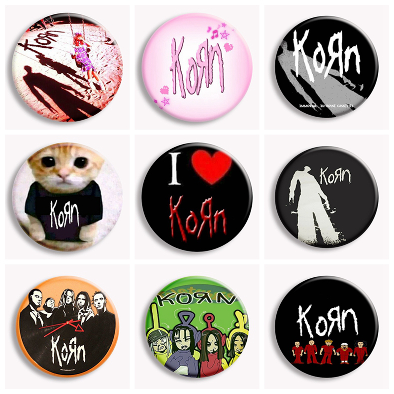 Hip Hop Korn Music Rock Band C - đánh giá và giá Collectible Vintage Brooches