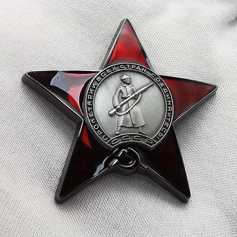 1Pc Red Star Badge Lapel Pins  - đánh giá và giá Collectible Vintage Brooches